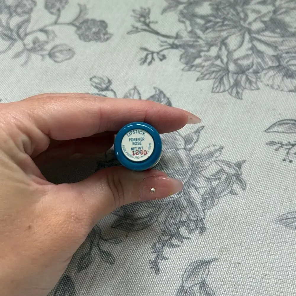 Vintage New 80s AVON Color Rich Lipstick Forever Rose .13oz Red